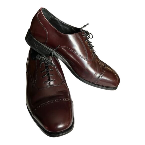 Vintage Florsheim Men’s Shoes. Oxblood Color Sz: 10.5 - Picture 7 of 10